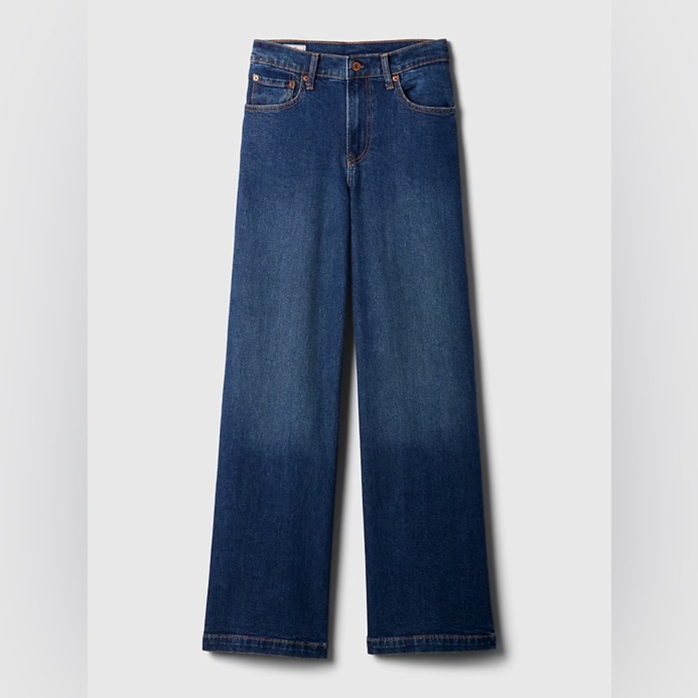 Gap High Rise Stride Wide Leg Jeans